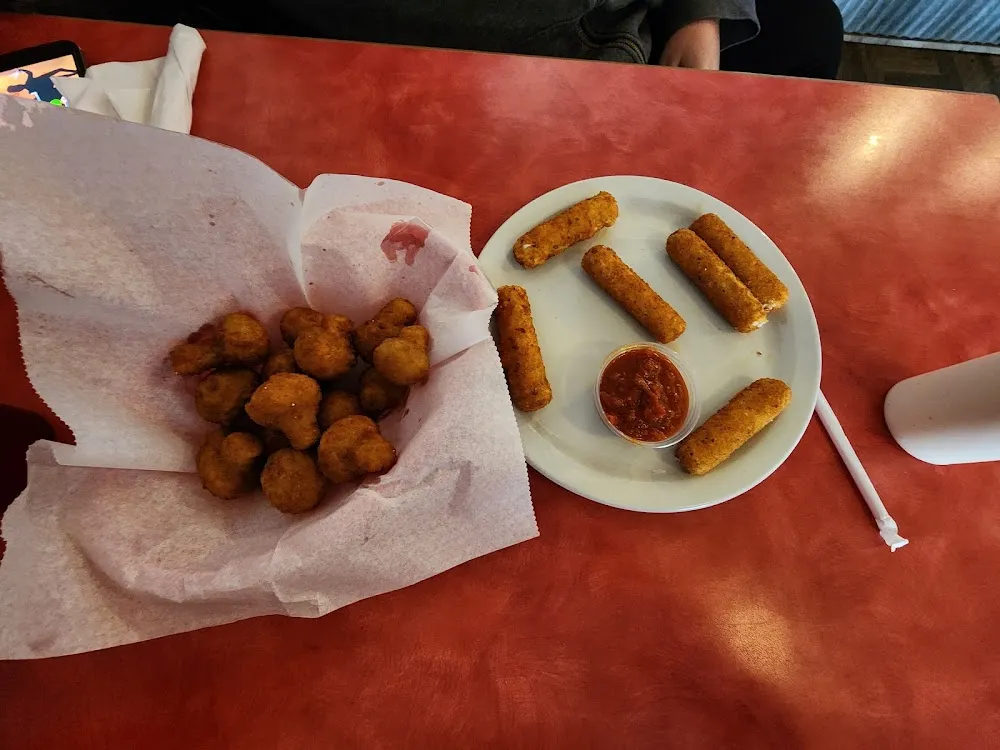 Fried Mushrooms Fried Mozzarella Sticks