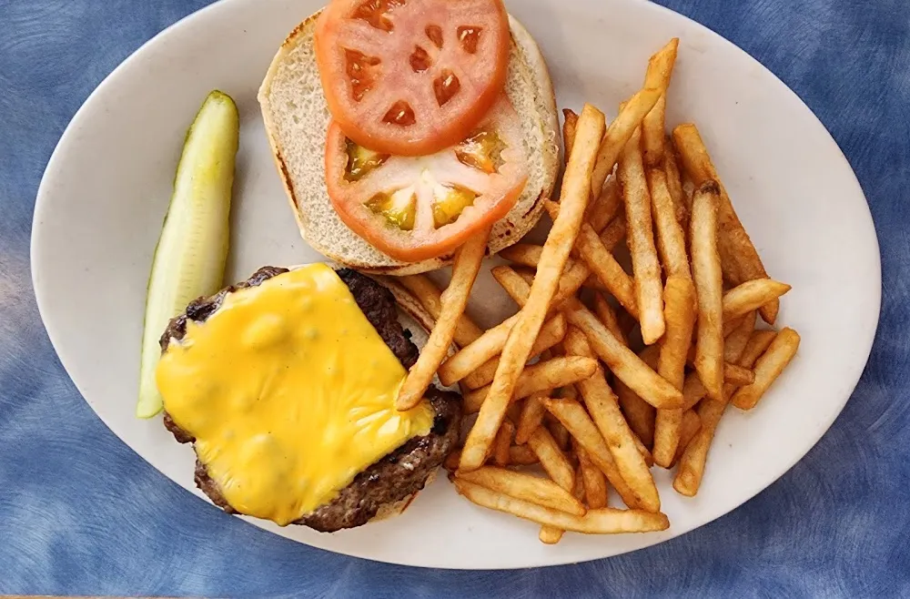 Hamburger with Chips or French Fries